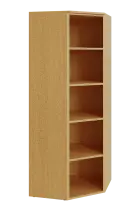 V 5 - 7 kancelářská skříň, rohová, 1800x700x700, buk Royal